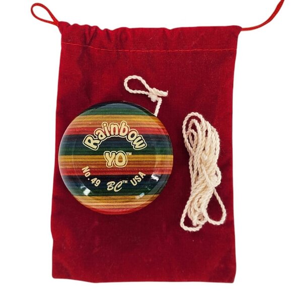 Vintage BC Classic Rainbow No. 49 Yo-Yo Champion Hardwood Made in USA - Picture 1 of 8